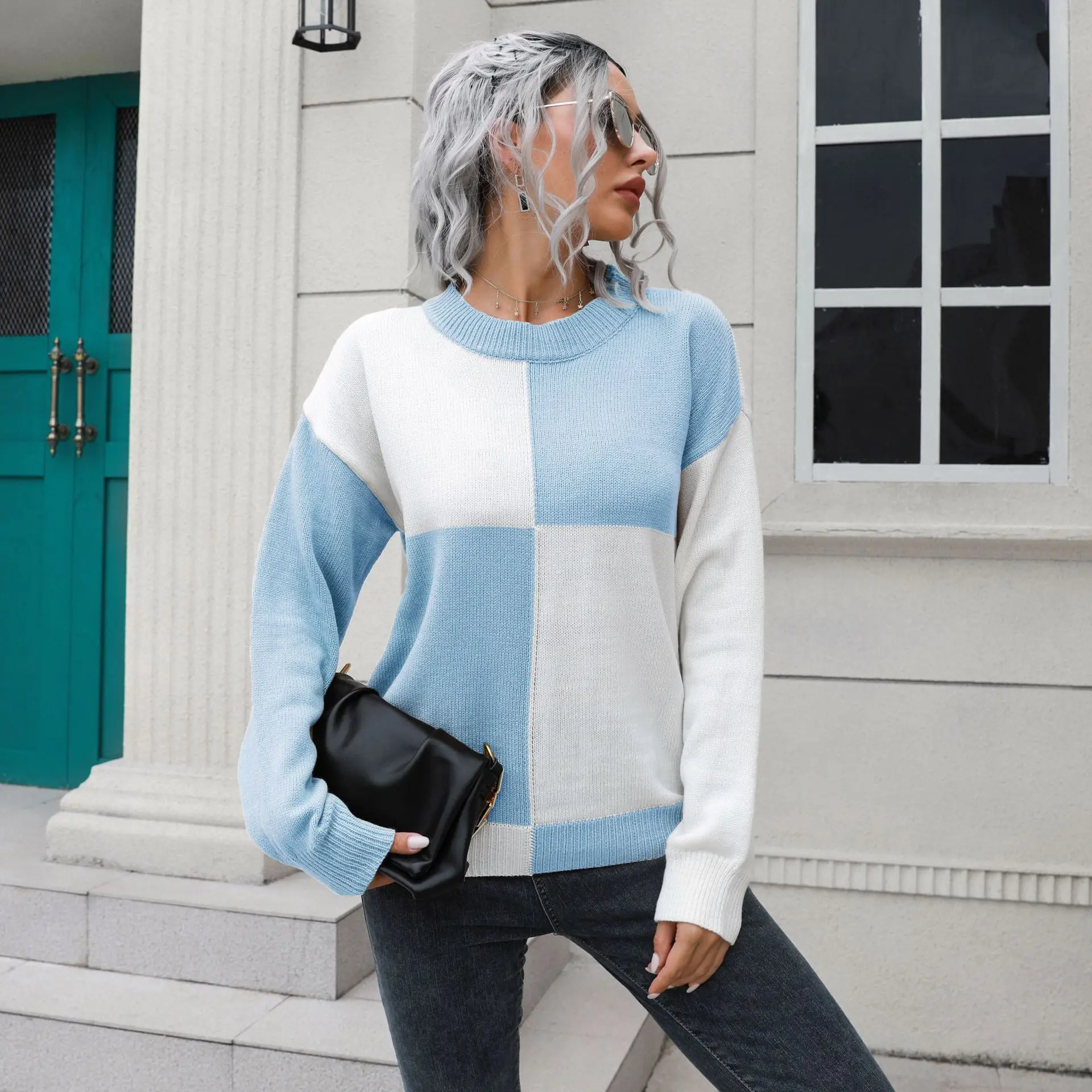 Casual Chessboard Plaid Sweater Women's Autumn Winter O Neck Long Sleeve Loose Knitwears Chic New Style Soft Sweater Pull Female
Casual Chessboard Plaid Sweater Women's Autumn Winter O Neck Long Sleeve Loose Knitwears Chic New Style Soft Sweater Pull Female