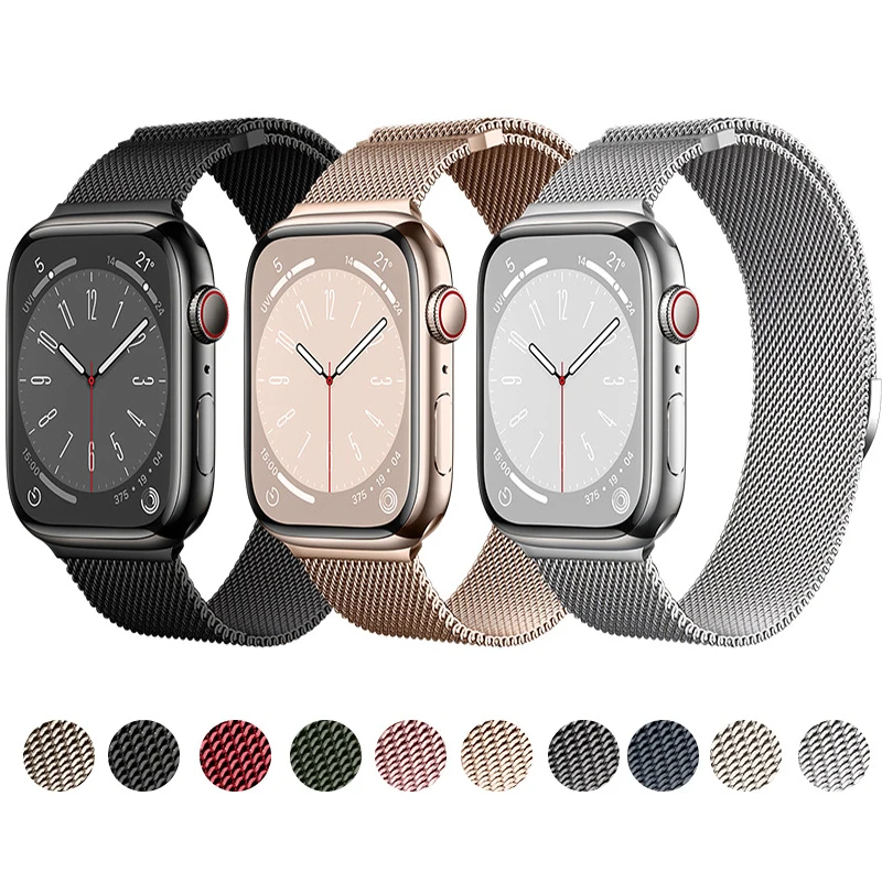 New Milanese Magnetic Strap For Apple Watch Ultra 49mm Stainless steel Metal Bracelet For IWatch Series 8 7 SE 6 5 4 WatchBand
New Milanese Magnetic Strap For Apple Watch Ultra 49mm Stainless steel Metal Bracelet For IWatch Series 8 7 SE 6 5 4 WatchBand