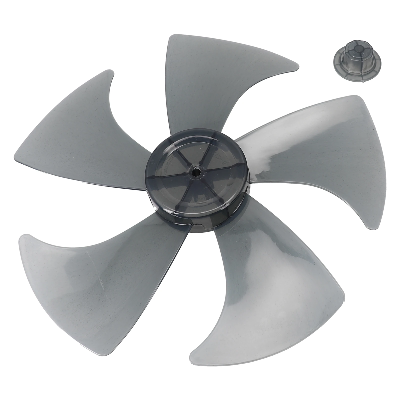 

Upgrade Your Pedestal Fan with this Five Leaves Plastic Fan Blade Easy to Install Suitable for 14 Stand Fan Black and White