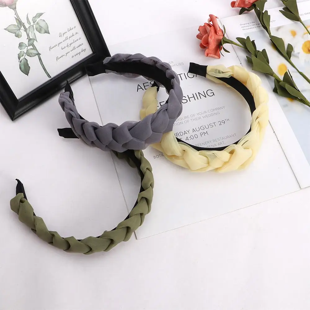 Elegant Cute Braided Twist Female Face Wash Hair Accessories Mesh Hair Hoop Korean Style Headband Women Hair Band
Elegant Cute Braided Twist Female Face Wash Hair Accessories Mesh Hair Hoop Korean Style Headband Women Hair Band