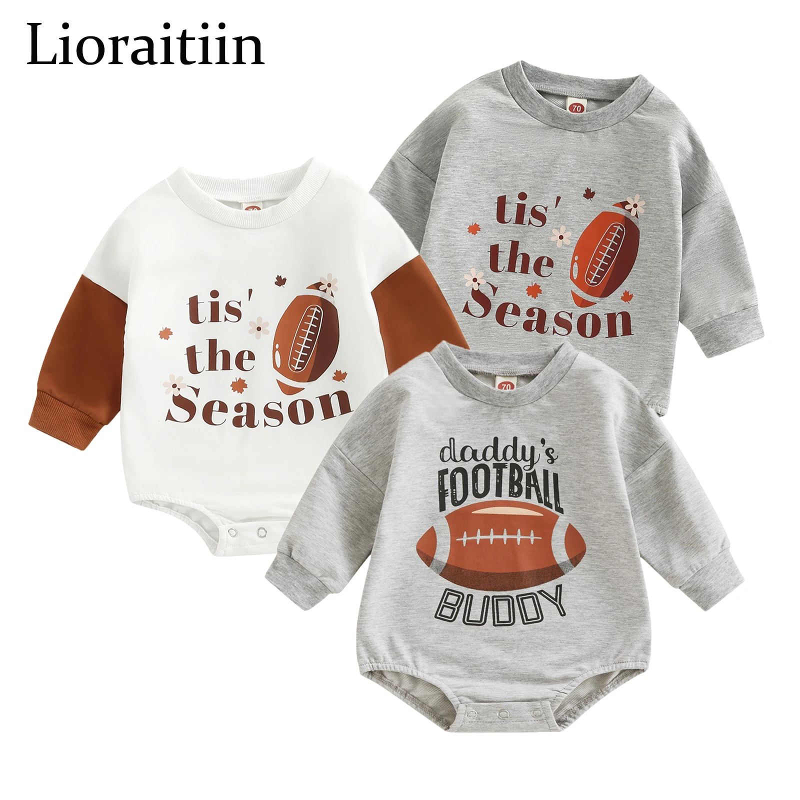 2022-09-08 Lioraitiin 0-24M Infant Baby Girl Boy Spring Autumn Jumpsuit Rugby Letter Print Long Sleeve Snap Closure Bodysuit
2022-09-08 Lioraitiin 0-24M Infant Baby Girl Boy Spring Autumn Jumpsuit Rugby Letter Print Long Sleeve Snap Closure Bodysuit