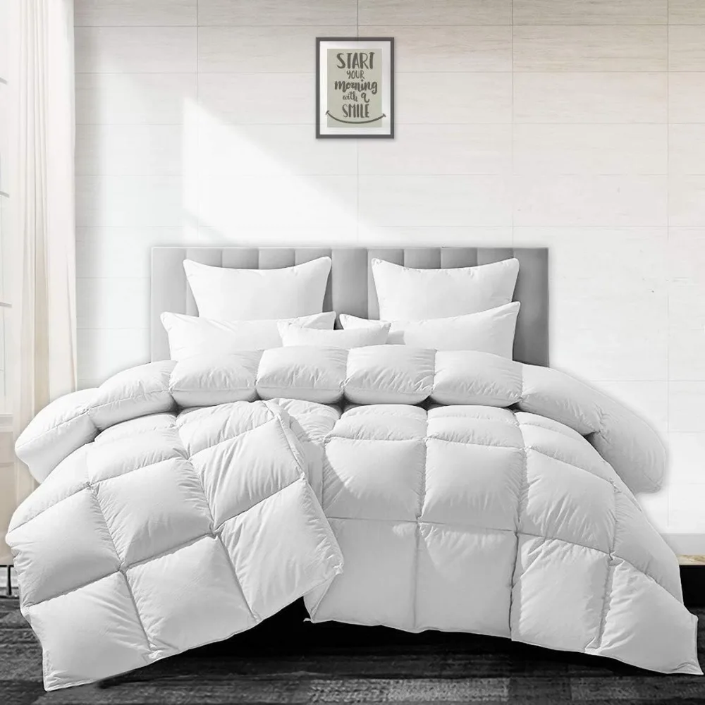 Heavyweight Goose Feathers Down Comforter Winter Down Duvet Soft 750 Fill-Power Hotel Collection Comforter 40oz Thick Duvet
Heavyweight Goose Feathers Down Comforter Winter Down Duvet Soft 750 Fill-Power Hotel Collection Comforter 40oz Thick Duvet