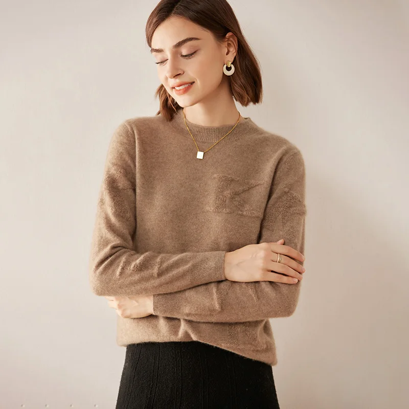 2023 Winter Autumn Women Cosy Basic Sweater Pullover Beige Camel Soft Warm Cashmere Knitted Tops Leisure Goat Wool Knitwear Lady
2023 Winter Autumn Women Cosy Basic Sweater Pullover Beige Camel Soft Warm Cashmere Knitted Tops Leisure Goat Wool Knitwear Lady