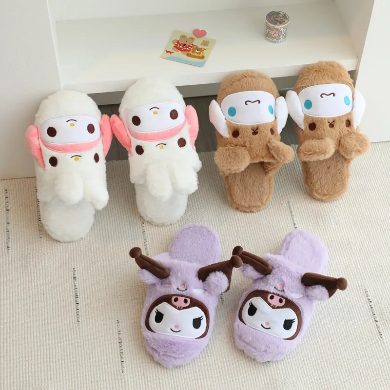 Kawaii Sanrio Anime Hobby My Melody Cinnamoroll Kuromi Fall Winter Cartoon Plush Home Shoes Ladies Indoor Cotton Slippers
Kawaii Sanrio Anime Hobby My Melody Cinnamoroll Kuromi Fall Winter Cartoon Plush Home Shoes Ladies Indoor Cotton Slippers