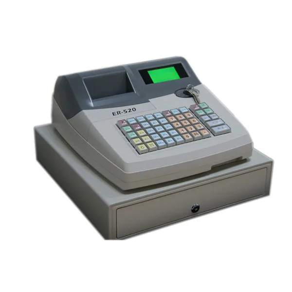 

Big LCD 50 Keys Automatic Electronic POS Cash Register ER-520 with keylock