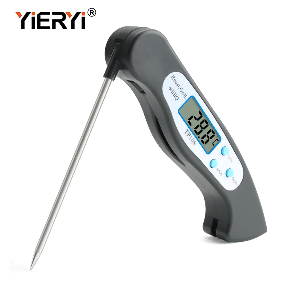 

Digital Meat Thermometer Foldable Probe Grill Thermometer -58 °F to 572 °F (-50 °C to 300 °C ) for Kitchen Cooking Baking Milk