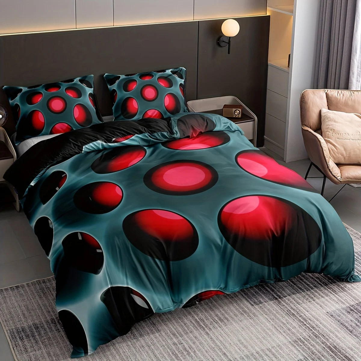 Holes Print Bedding Set Soft Comfortable Duvet Cover For Bedroom Guest Room 1*Duvet Cover+2*Pillowcase Without Core
Holes Print Bedding Set Soft Comfortable Duvet Cover For Bedroom Guest Room 1*Duvet Cover+2*Pillowcase Without Core