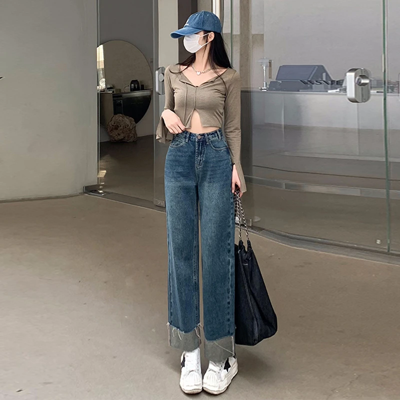 New Streetwear High Waist Women's Fashion Jeans Woman Girls Women Wide Leg Pants Trousers Female Jean Femme Denim Bagge Mom Jean
New Streetwear High Waist Women's Fashion Jeans Woman Girls Women Wide Leg Pants Trousers Female Jean Femme Denim Bagge Mom Jean