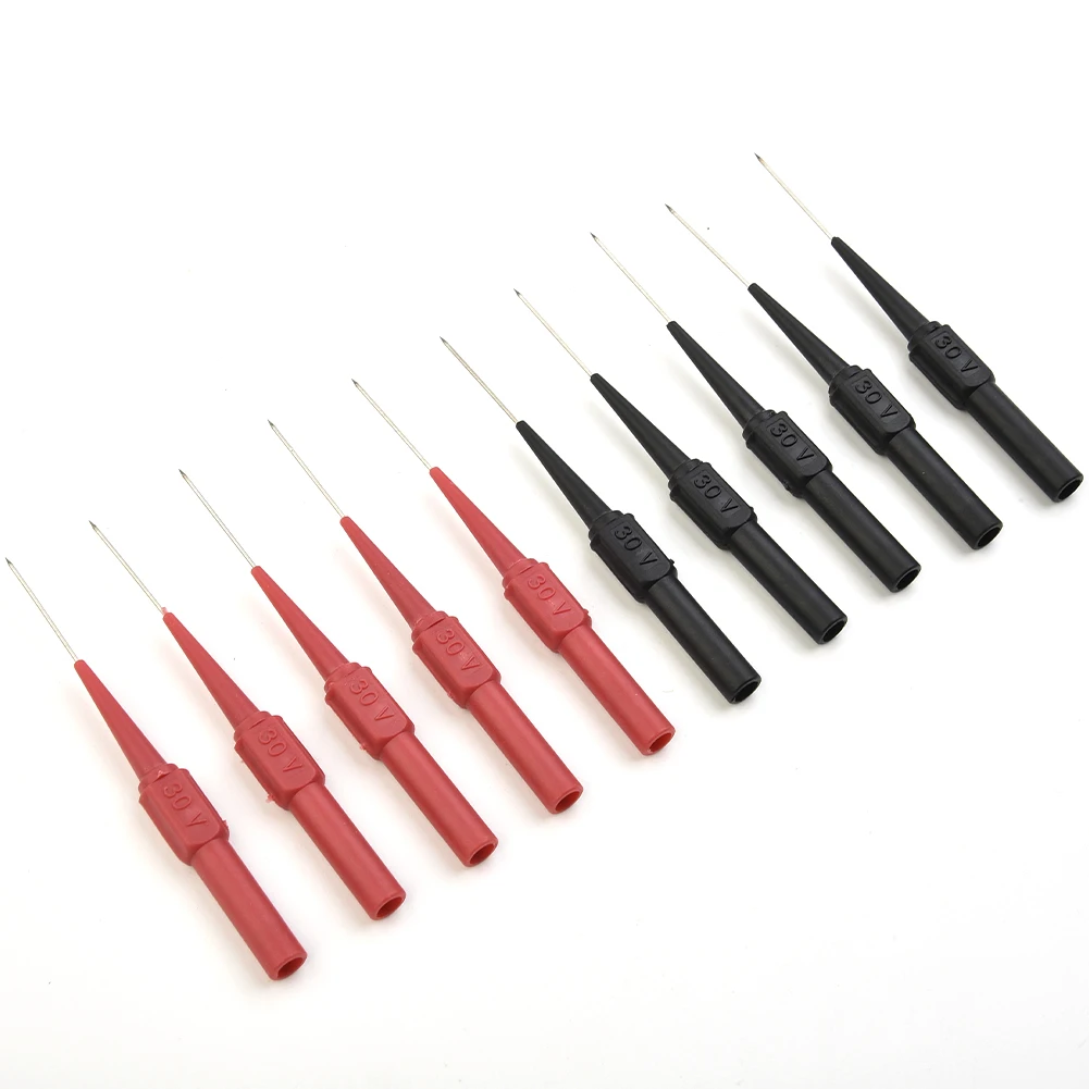 10pcs Multimeter Test Probe Insulation Piercing Needle Multimeter Test Probe Device Clamp Copper Test 30V For Banana Plug
10pcs Multimeter Test Probe Insulation Piercing Needle Multimeter Test Probe Device Clamp Copper Test 30V For Banana Plug