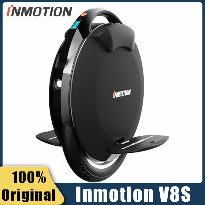 

Original INMOTION V8S Electric Unicycle 35km/h Speed 72V 728Wh Battery 1000W Motor 70km Range EUC Smart Wheel Monowheel