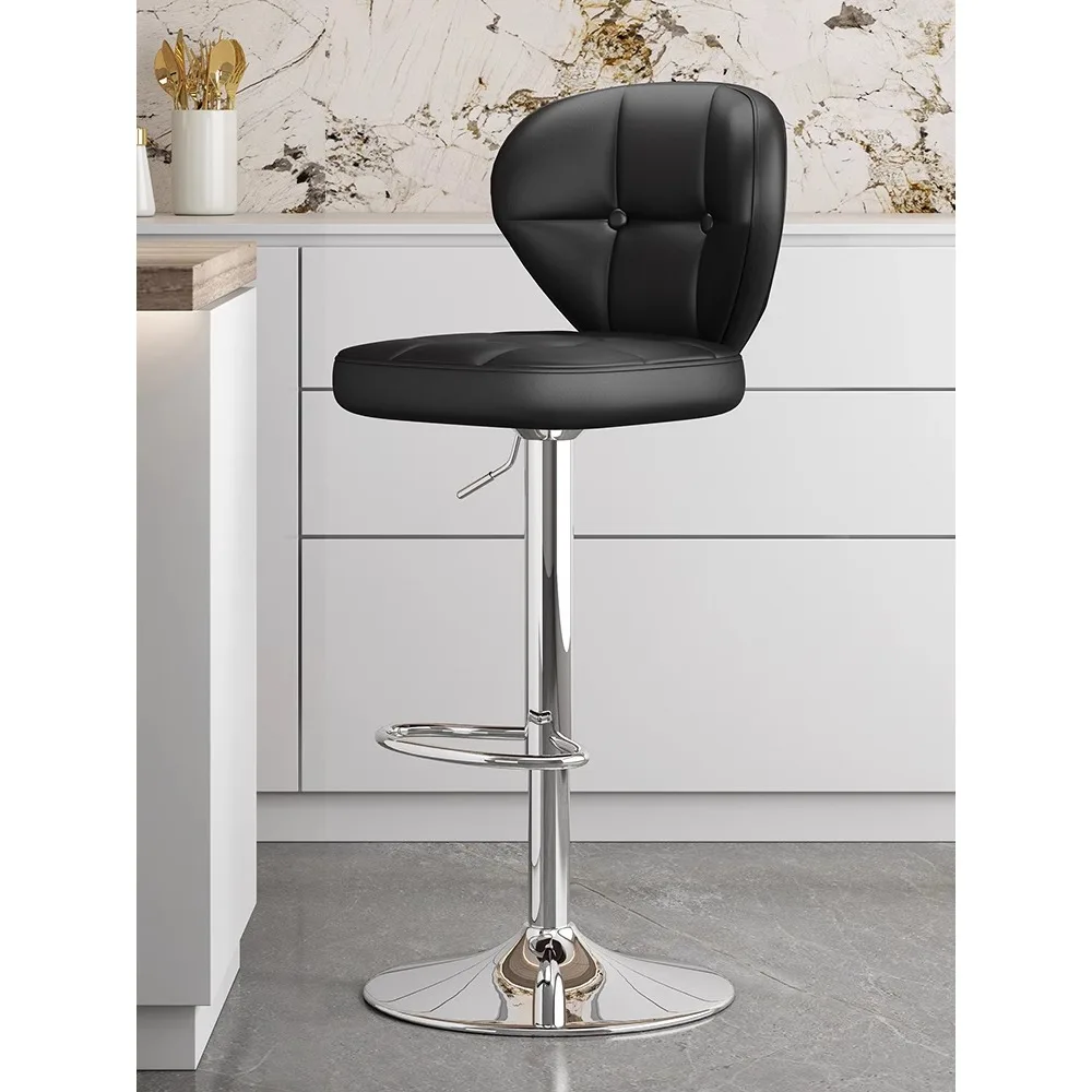 

Bar chair lifting, rotating backrest, modern and simple home bar chair, bar front desk chair, light luxury high footed stool