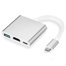 3 in 1 Type C To HDMI-compatible USB 3.0 Charging Adapter USB-C 3.1 Hub for Mac Air Pro Huawei Mate10 Samsung S8 Plus 3 in 1 Type C To HDMI-compatible USB 3.0 Charging Adapter USB-C 3.1 Hub for Mac Air Pro Huawei Mate10 Samsung S8 Plus