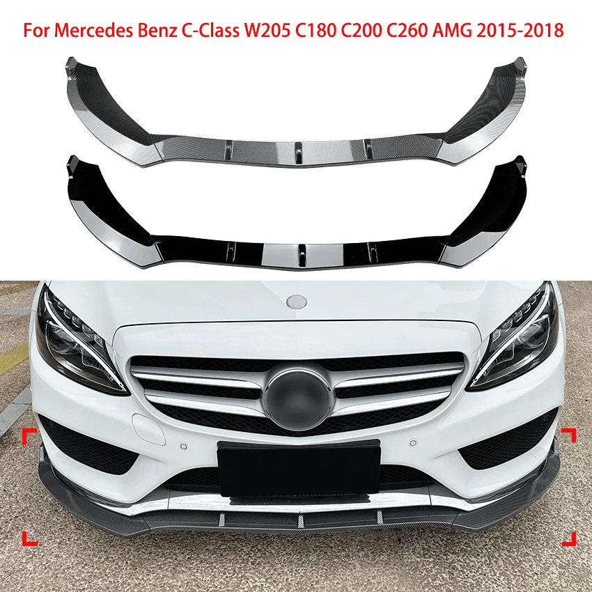 Сплиттер для переднего бампера Mercedes Benz C-Class W205 C180 C200 C260 2015-2018 AMG
Сплиттер для переднего бампера Mercedes Benz C-Class W205 C180 C200 C260 2015-2018 AMG