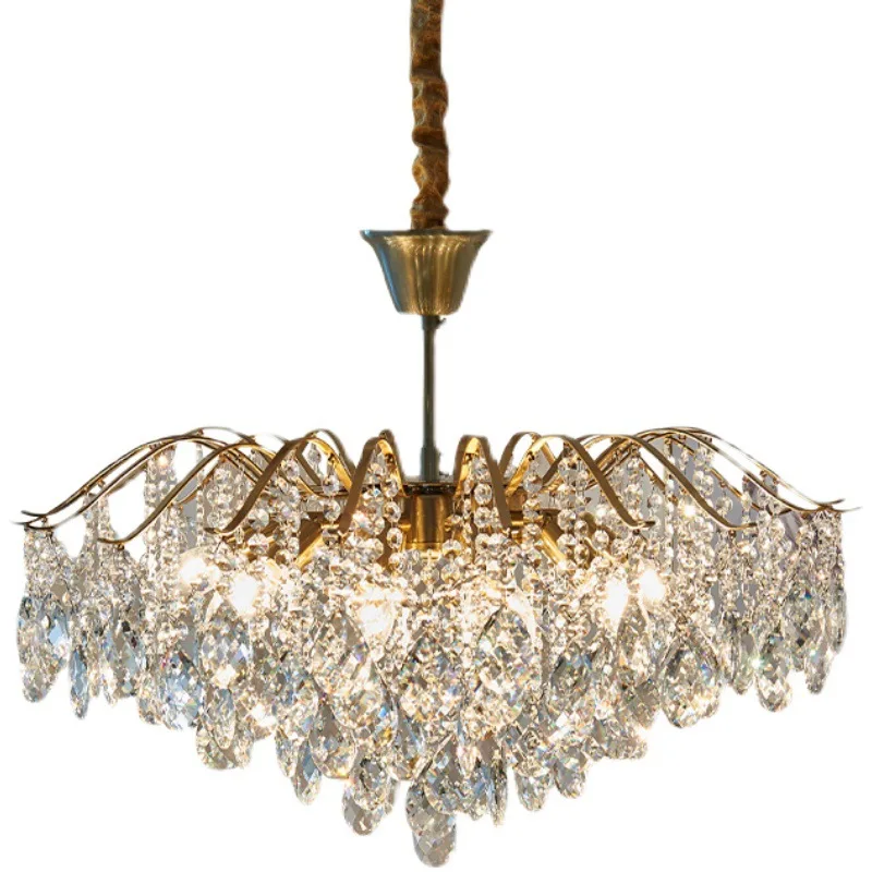 Creative Bedroom Chandelier Lighting Modern Crystal Chandelier Nordic Living Room Pendant Lamps Luxury Restaurant Hanging Lamp 
Creative Bedroom Chandelier Lighting Modern Crystal Chandelier Nordic Living Room Pendant Lamps Luxury Restaurant Hanging Lamp