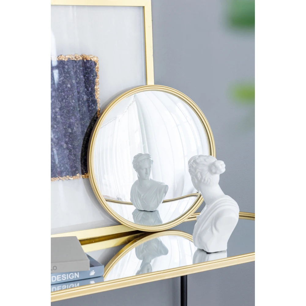 D15" Gold Round Mirror, Circle Mirror with Iron Frame for Living Room Bedroom Vanity Entryway Hallway
D15" Gold Round Mirror, Circle Mirror with Iron Frame for Living Room Bedroom Vanity Entryway Hallway