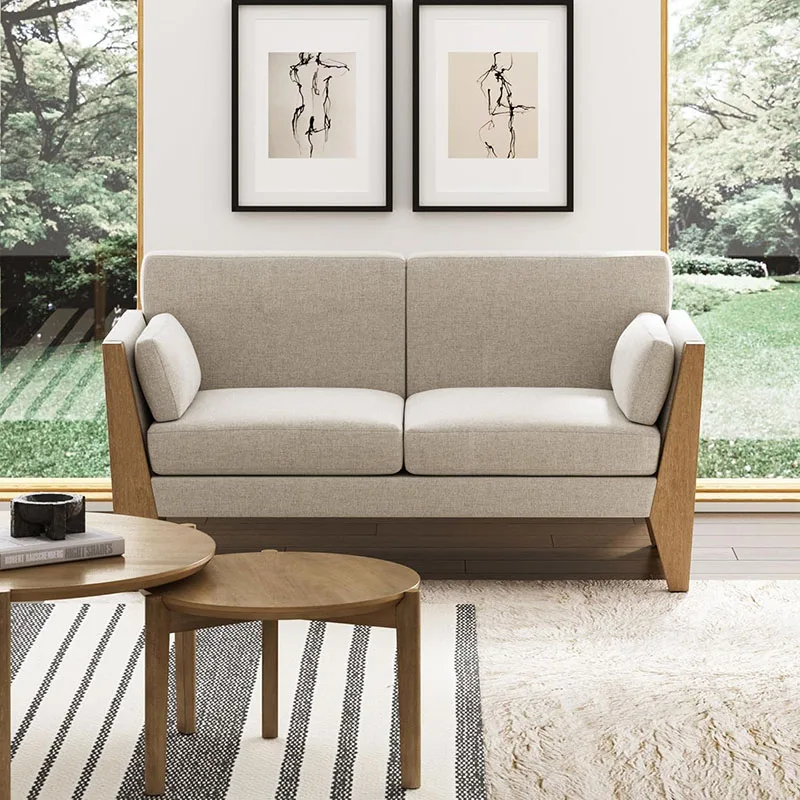 Modern Upholstered Living Room Sofas, Loft Bed Lounge Chair Floor Sofa Sand/Light Brown Wood - 2 Seat Sofa Patio Furniture
Modern Upholstered Living Room Sofas, Loft Bed Lounge Chair Floor Sofa Sand/Light Brown Wood - 2 Seat Sofa Patio Furniture