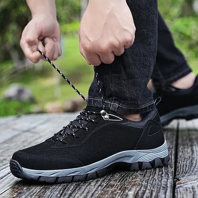 

Spring Men's Mountaineering Shoes Anti Slip Platform Casual Sneakers Travel Shoes Tenis Masculino Luxury Fashion Hiking Shoes