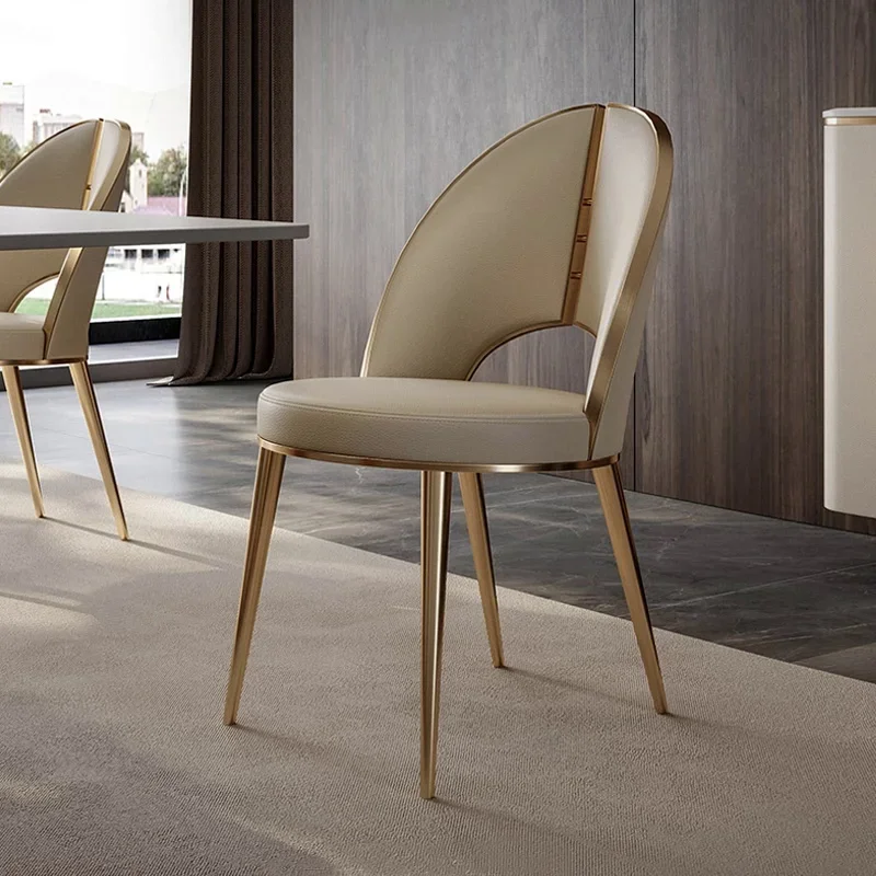 Italian light luxury dining chair home designer modern simple back stool high-end negotiation chair Nordic modern simple chair
Italian light luxury dining chair home designer modern simple back stool high-end negotiation chair Nordic modern simple chair