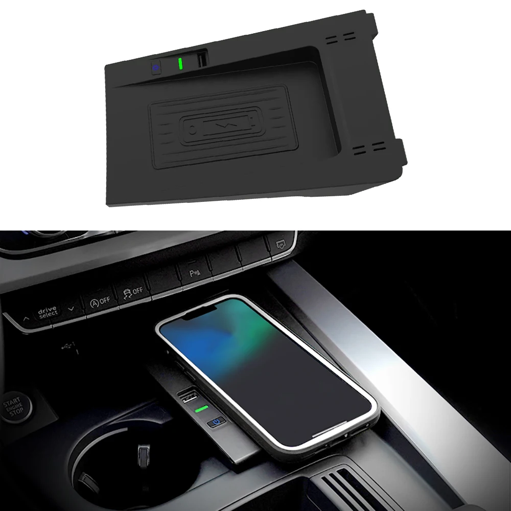1pcs 5-9V Wireless Car Charger For Audi A4 S4 2016-2022/A5 S5 RS5 2018-2022 Charging Pad Mobile Phone Holder Fast Charging
1pcs 5-9V Wireless Car Charger For Audi A4 S4 2016-2022/A5 S5 RS5 2018-2022 Charging Pad Mobile Phone Holder Fast Charging