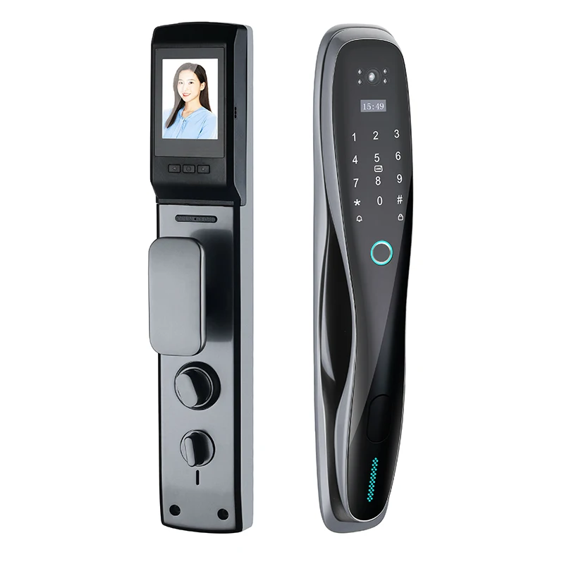 

tuya smart lock automatic biometric lock rfid IC cardf Wifi APP combination home security fingerprint lock
