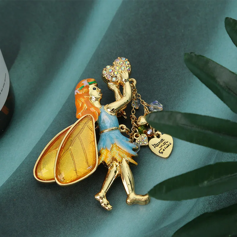 European and American Fairy Tales, Colorful Glaze Craftsmanship, Cute Elf Fairy, Unique Brooch Design
European and American Fairy Tales, Colorful Glaze Craftsmanship, Cute Elf Fairy, Unique Brooch Design