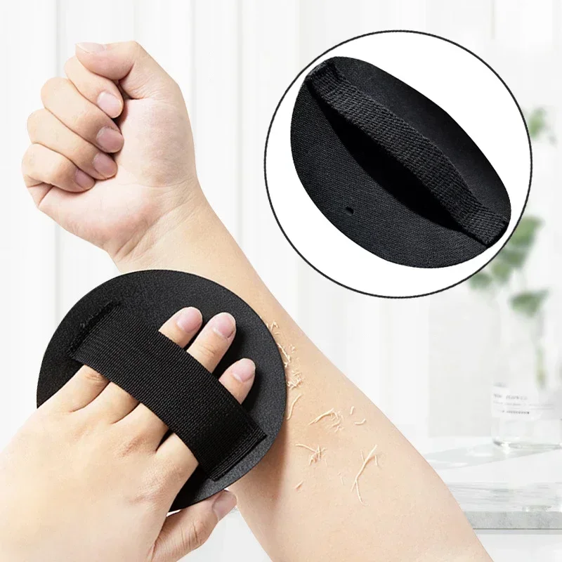 

Painless Exfoliating Scrub Body Scrubber Shower Pads Black Round Rubber Bath Brush Exfoliator Dead Skin Remover Bathing Tools