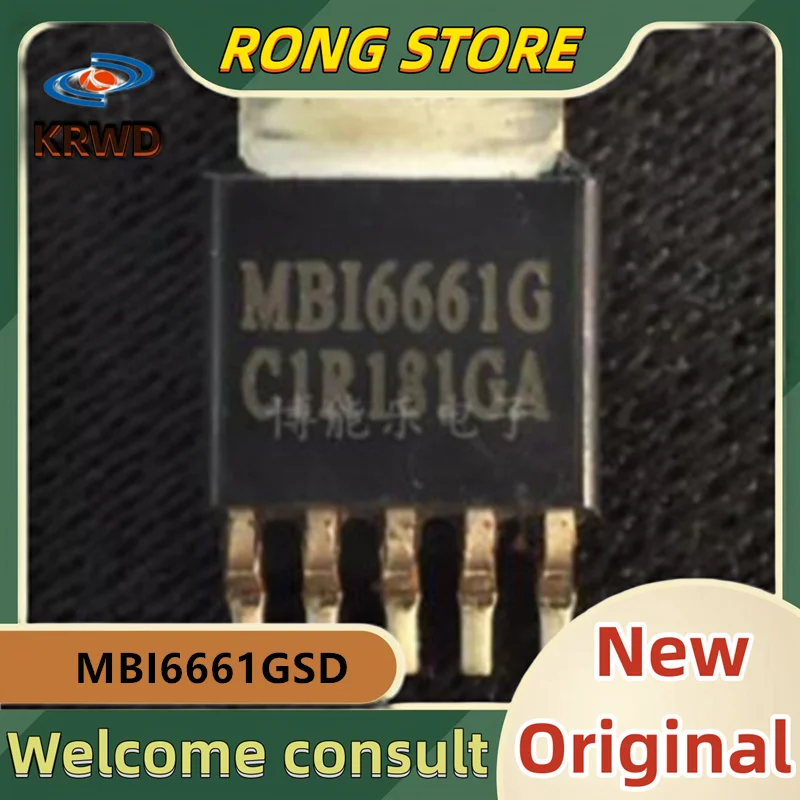 

5PCS MBI6661G New and Original Chip IC MBI6661GSD MBI6661 TO252-5 Buck LED driver chip