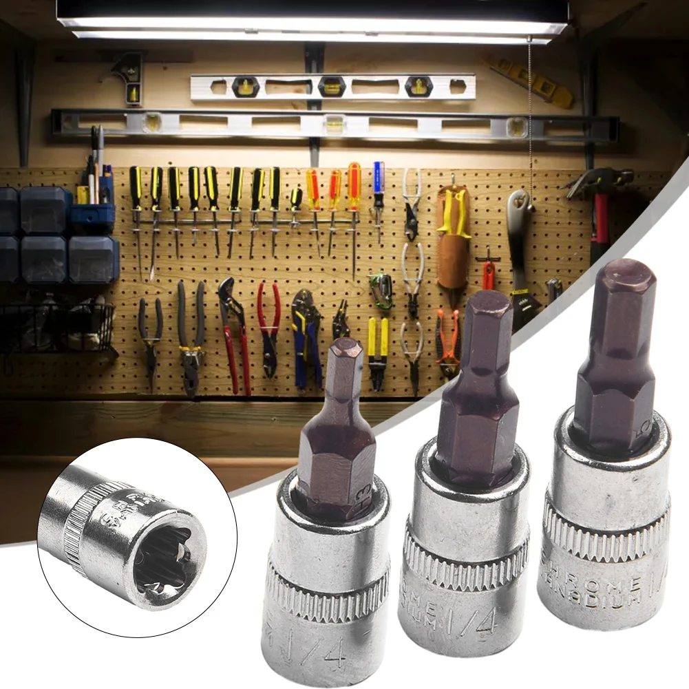 3pcs Screwdriver Bit 38mm Length 6.35mm Square Socket Diameter Hex For Factory Repair Shop Home Furnishing Screw Driver Bits
3pcs Screwdriver Bit 38mm Length 6.35mm Square Socket Diameter Hex For Factory Repair Shop Home Furnishing Screw Driver Bits