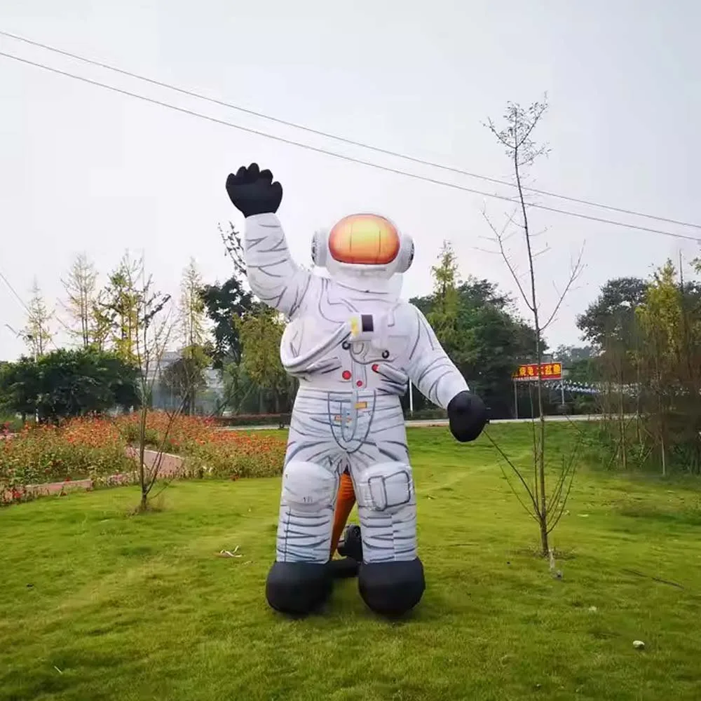 

3m 6m Giant Inflatable Astronaut model with led lights outdoor flying spaceman space man characters for advertising display