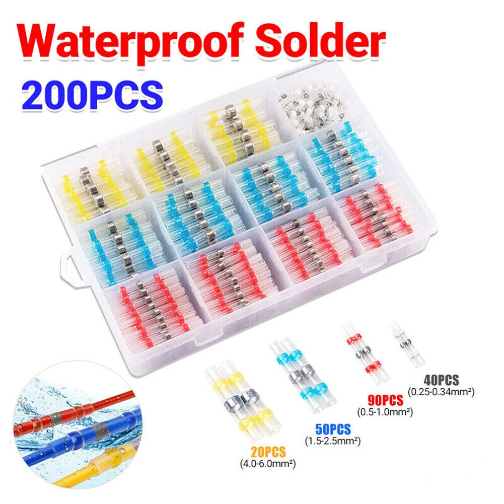 200pcs Car Heat Shrinkable Tube Kit Universal Solderstick Waterproof Solder Wire Connector Tool Accessories Plastic Rubber Care
200pcs Car Heat Shrinkable Tube Kit Universal Solderstick Waterproof Solder Wire Connector Tool Accessories Plastic Rubber Care
