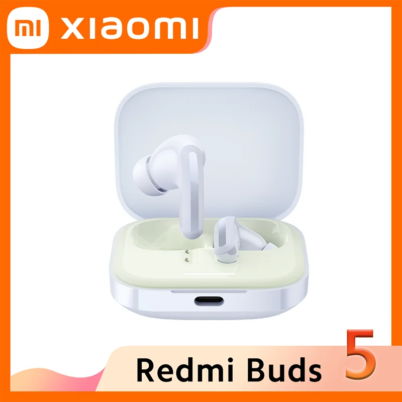 

Xiaomi Redmi Buds 5 46dB Active Noise Cancellation Earphone 40 Hours Battery Bluetooth 5.3 High Quality True Wireless Headset