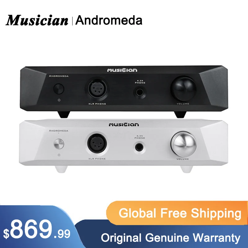 Musician Andromeda fully balanced pure class A Headphone Amplifier 3pin 4pin XLR 6.35mm 350mW output 15Ω-600Ω Headphone Amp
Musician Andromeda fully balanced pure class A Headphone Amplifier 3pin 4pin XLR 6.35mm 350mW output 15Ω-600Ω Headphone Amp