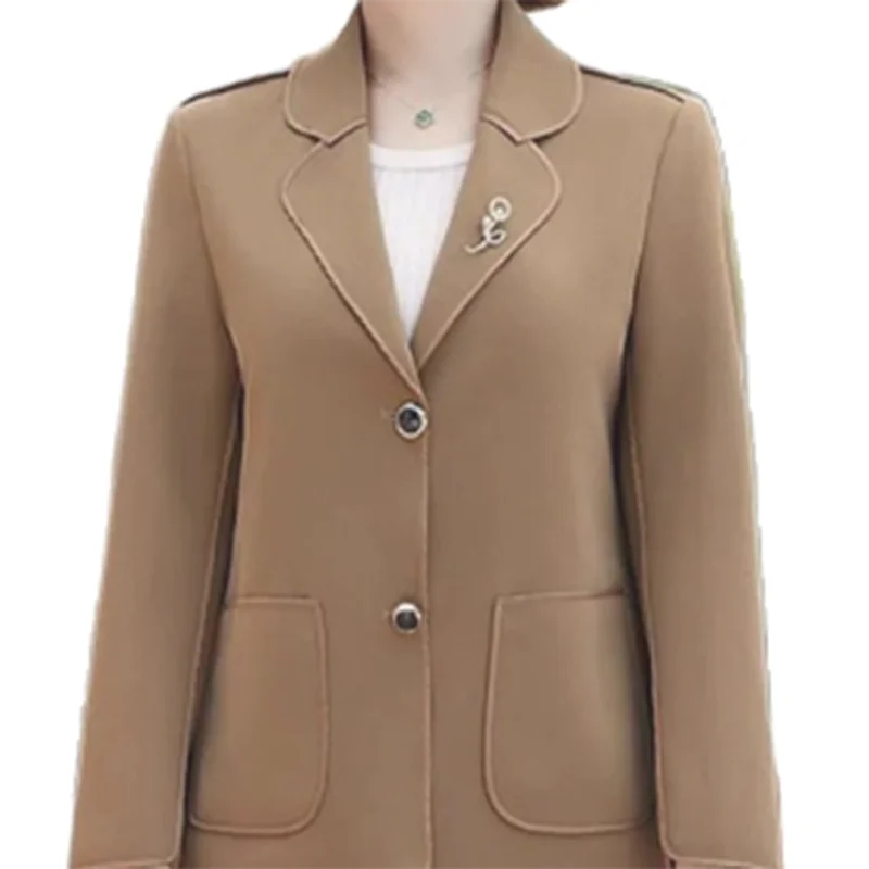 Spring Autumn Blazer Vintage Women 2023 New Loose Fashion POLO Collar Suit Jacket Pure Colour Single-Breasted Suit Coat Female
Spring Autumn Blazer Vintage Women 2023 New Loose Fashion POLO Collar Suit Jacket Pure Colour Single-Breasted Suit Coat Female
