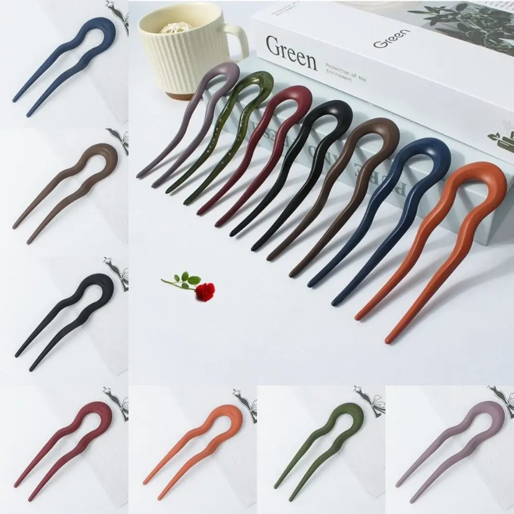 Dull Polish U Shaped Hairpin Portable Wavy U-clamp Hair Fork Headwear Simple Hair Pin Women
Dull Polish U Shaped Hairpin Portable Wavy U-clamp Hair Fork Headwear Simple Hair Pin Women