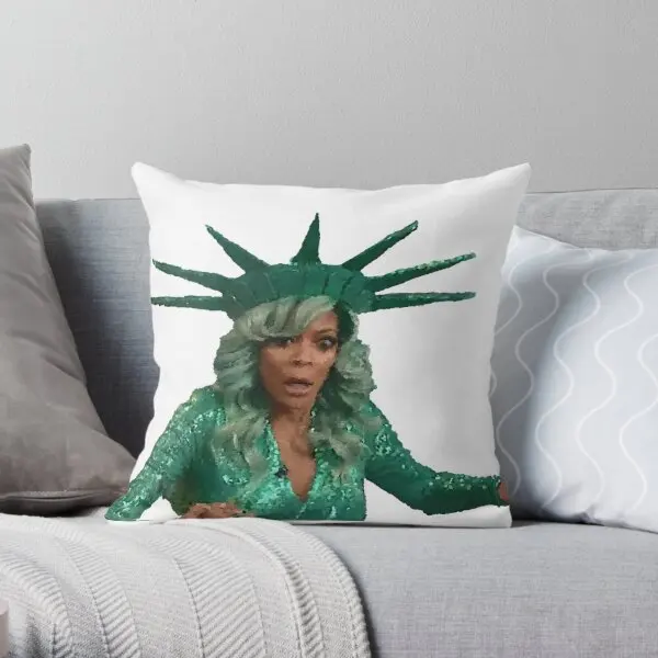 

Wendy Williams Fainting Printing Throw Pillow Cover Bed Fashion Square Comfort Fashion Waist Pillows not include One Side