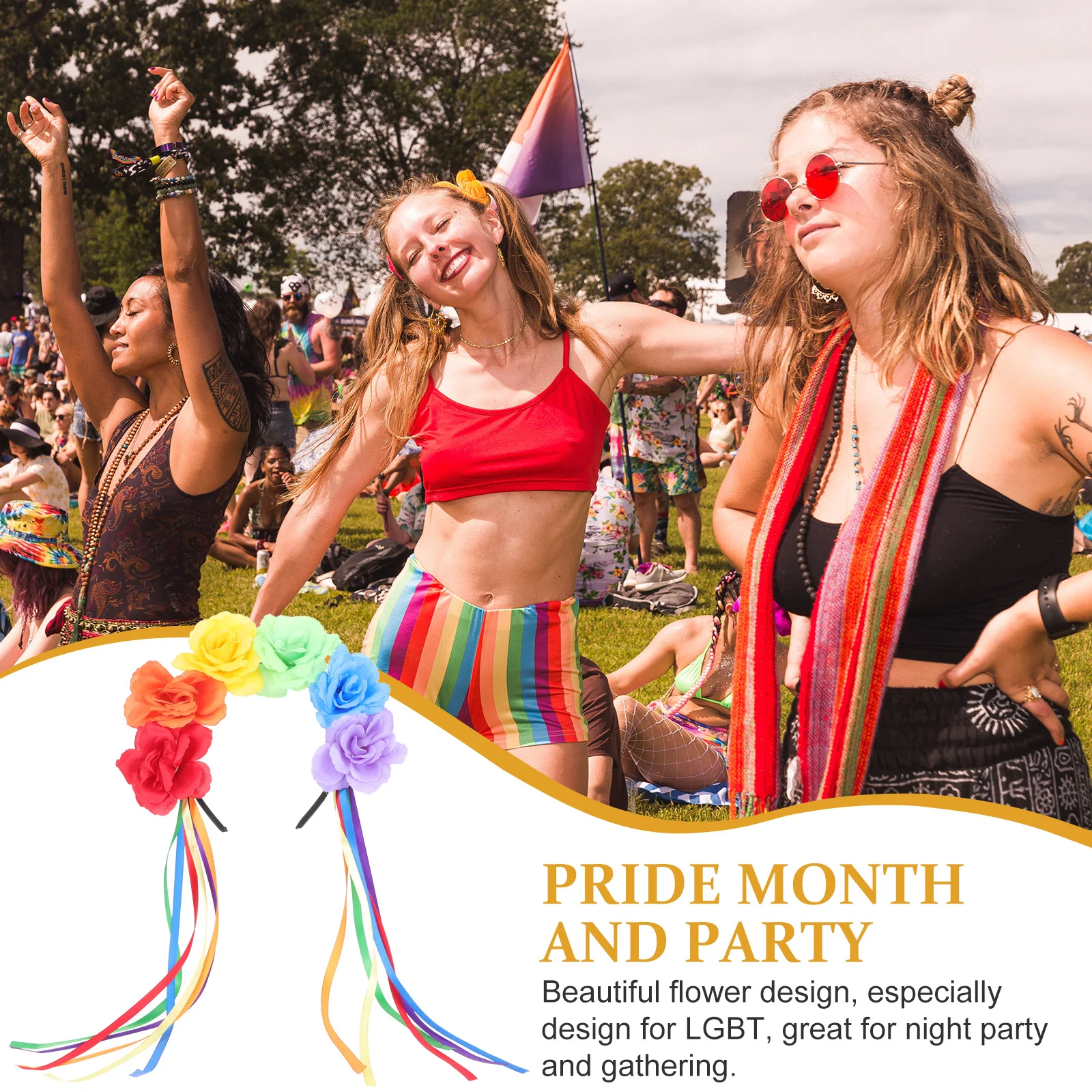 Костюмы на Хэллоуин для девочек, повязка на голову с цветами для геев, наряды для девочек, радужные аксессуары
Костюмы на Хэллоуин для девочек, повязка на голову с цветами для геев, наряды для девочек, радужные аксессуары