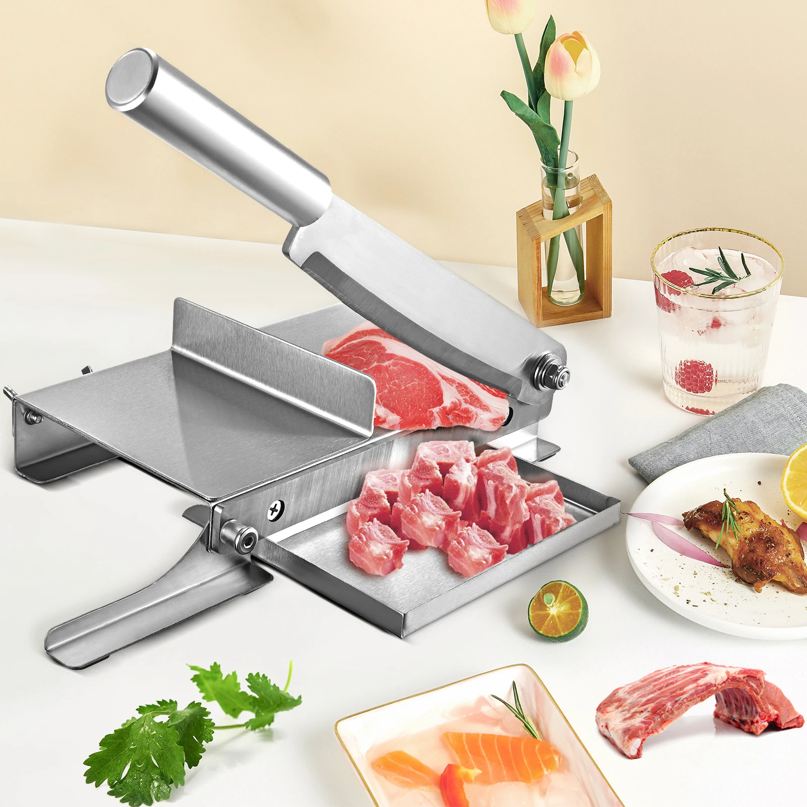 Kitchen Frozen Meat Slicer Bone Cutting Machine Minced Lamb Beef Cutter Automatic Meat Delivery Nonslip Handle Cutter Tool
Kitchen Frozen Meat Slicer Bone Cutting Machine Minced Lamb Beef Cutter Automatic Meat Delivery Nonslip Handle Cutter Tool