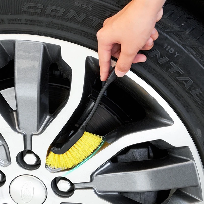 

Car Wheel Tire Rim Detailing Brush Truck SUV Wheel Wash Cleaning Detail Brushes with Plastic Handle Auto Washing Cleaner Tools