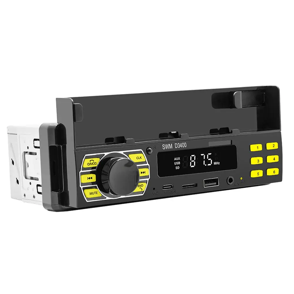 1 DIN Car Stereo Bluetooth-compatible TF Card USB AUX Input 1din FM Radio Receiver Single DIN Car MP3 Player Phone Stand Holder
1 DIN Car Stereo Bluetooth-compatible TF Card USB AUX Input 1din FM Radio Receiver Single DIN Car MP3 Player Phone Stand Holder
