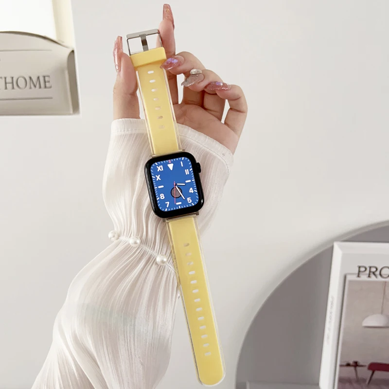 Ремешок силиконовый для Apple Watch band 44 мм 45 мм 42 мм 49 мм 41 мм 40 мм 38 мм, спортивный браслет для iwatch Series 8 7 5 6 SE 4 Ultra
Ремешок силиконовый для Apple Watch band 44 мм 45 мм 42 мм 49 мм 41 мм 40 мм 38 мм, спортивный браслет для iwatch Series 8 7 5 6 SE 4 Ultra