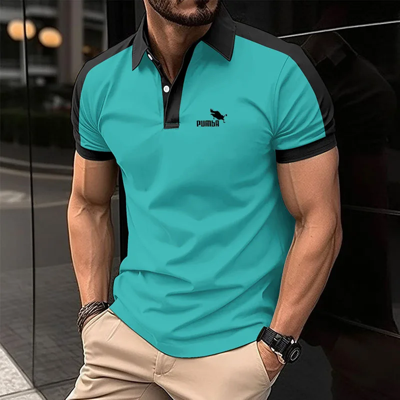 New popular European and American men's fashionable sports short sleeved printed Poloshan polo shirts for men and women
New popular European and American men's fashionable sports short sleeved printed Poloshan polo shirts for men and women