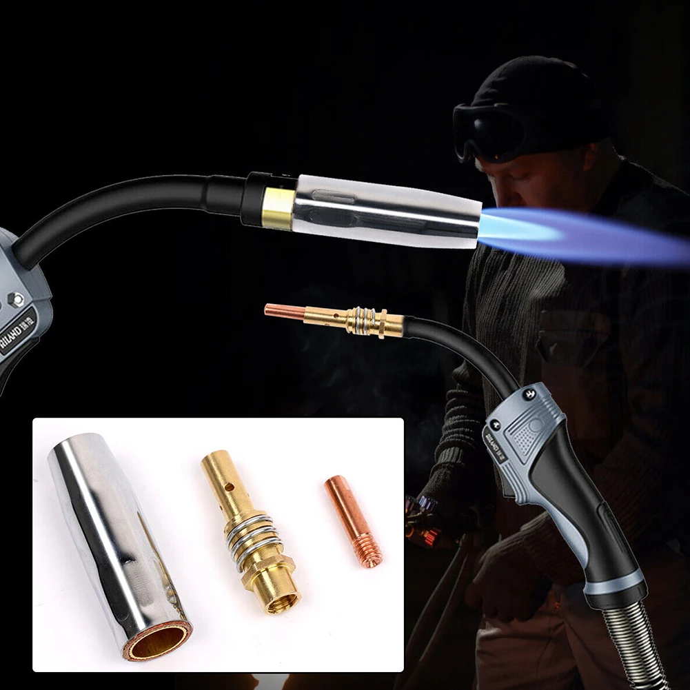 12 Pcs MB15 MIG Welding Nozzle Shroud Contact Tips 0.6mm/0.8mm/1.0mm Tip Holder Gas Diffuser Welding Torch Accessories Set
12 Pcs MB15 MIG Welding Nozzle Shroud Contact Tips 0.6mm/0.8mm/1.0mm Tip Holder Gas Diffuser Welding Torch Accessories Set