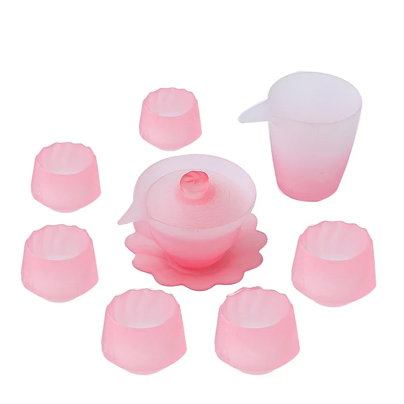 Pink glass tea set ladies frosted glass high-end Kung Fu teacups home tea room online celebrity girl tea set
Pink glass tea set ladies frosted glass high-end Kung Fu teacups home tea room online celebrity girl tea set