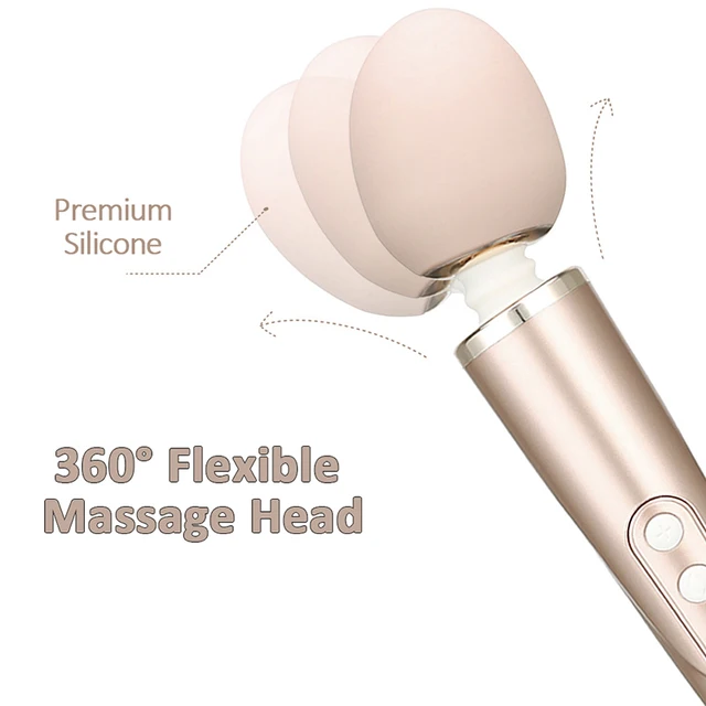 Baguette électrique aste avec vibrations de bain, masseur personnel filaire, or rose, détermination injuste, 10 vitesses 2