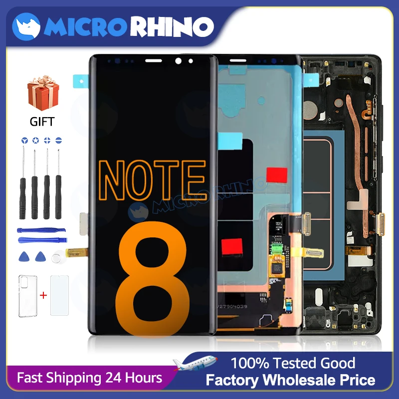 100% Original Super AMOLED For Samsung Galaxy Note 8 N950F N950 N950U N950N Touch LCD Screen Digitizer Assembly Replacemet
100% Original Super AMOLED For Samsung Galaxy Note 8 N950F N950 N950U N950N Touch LCD Screen Digitizer Assembly Replacemet