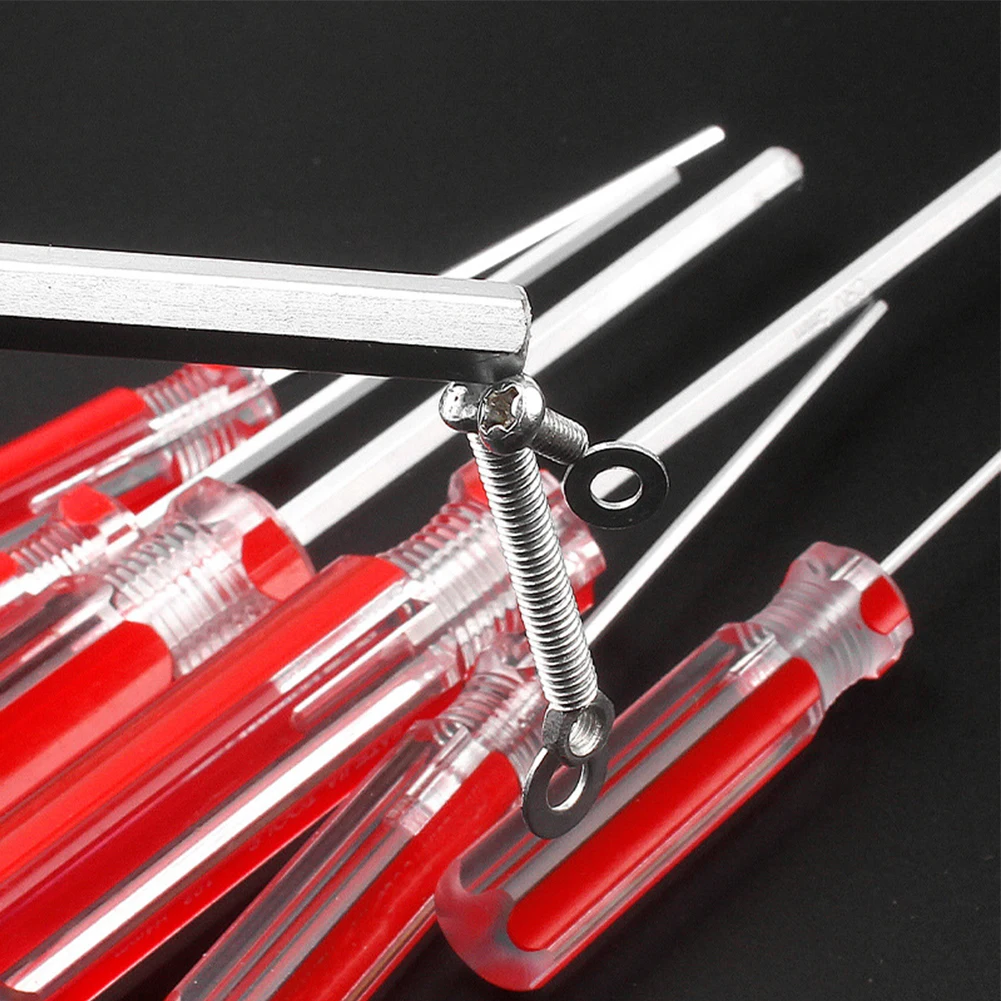 Flat Head Hexagon Screwdriver 7Pcs Hand Tool Repair Tool Set Silver 1.5mm-6mm 116mm-200mm For Electronics Toys
Flat Head Hexagon Screwdriver 7Pcs Hand Tool Repair Tool Set Silver 1.5mm-6mm 116mm-200mm For Electronics Toys