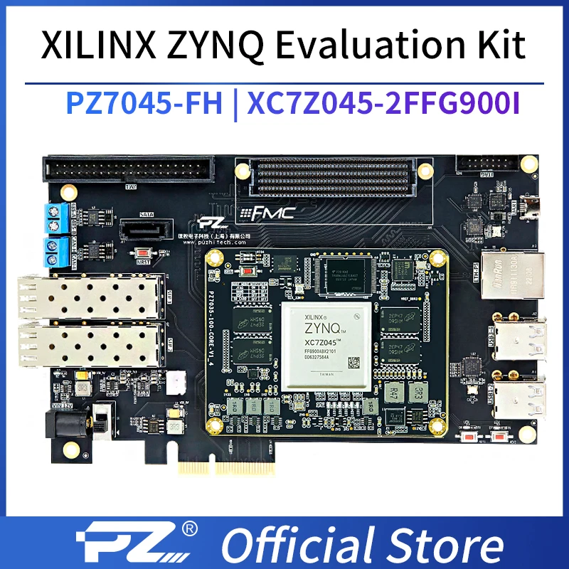 

Puzhi 7045-FH Evaluation Kit 900I Xilinx Zynq-7000 SoC X7Z045 Industrial Grade FPGA Development Board ZYNQ 7000 7Z045