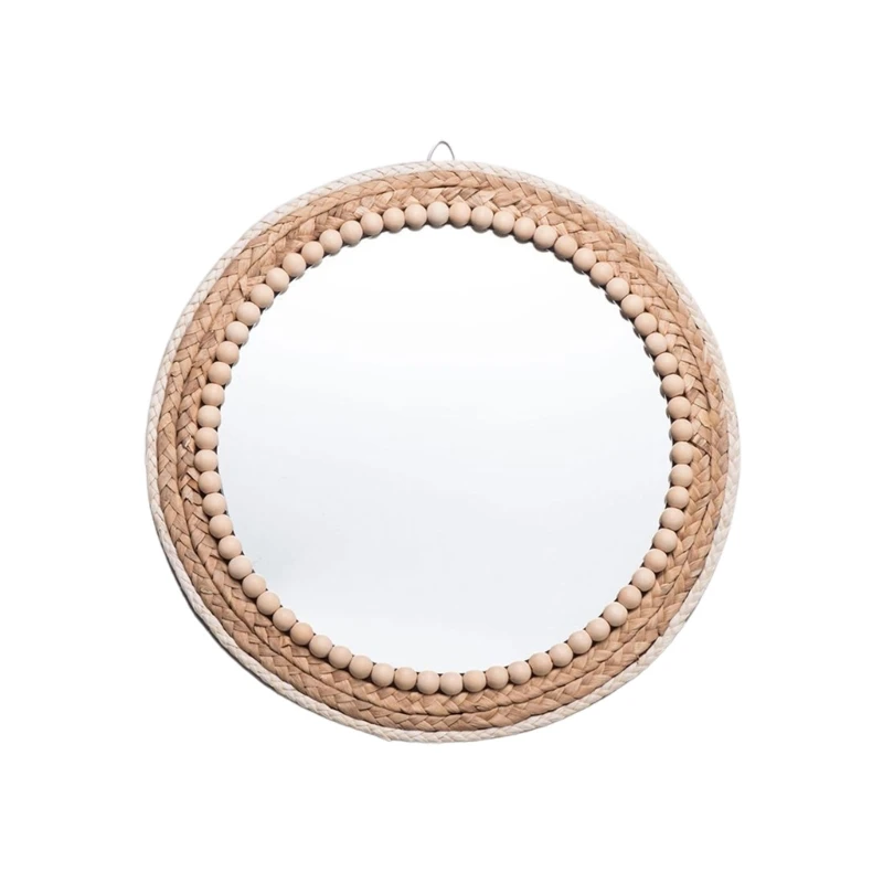 

Настенное зеркало из ротанга, инновационный художественный декор, круглые зеркала для макияжа для прихожей, фермерского дома,