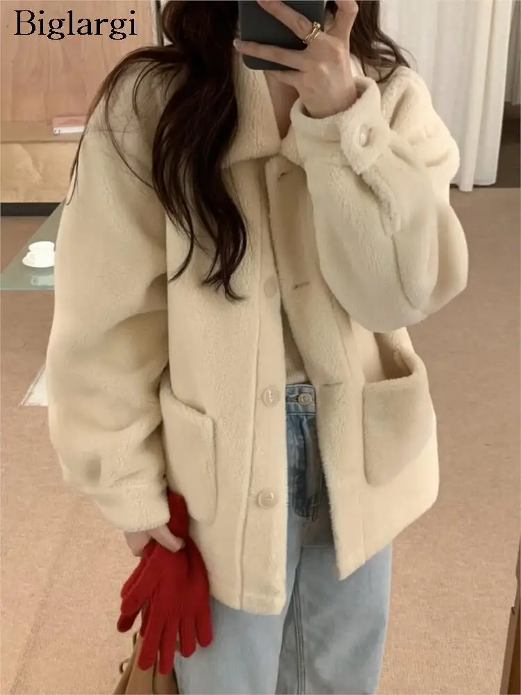 Autumn Winter Furry Teddy Jackets Coats Women Korean Style Loose Long Sleeve Ladies Jackets Casual Fashion Woman Coats 2023
Autumn Winter Furry Teddy Jackets Coats Women Korean Style Loose Long Sleeve Ladies Jackets Casual Fashion Woman Coats 2023