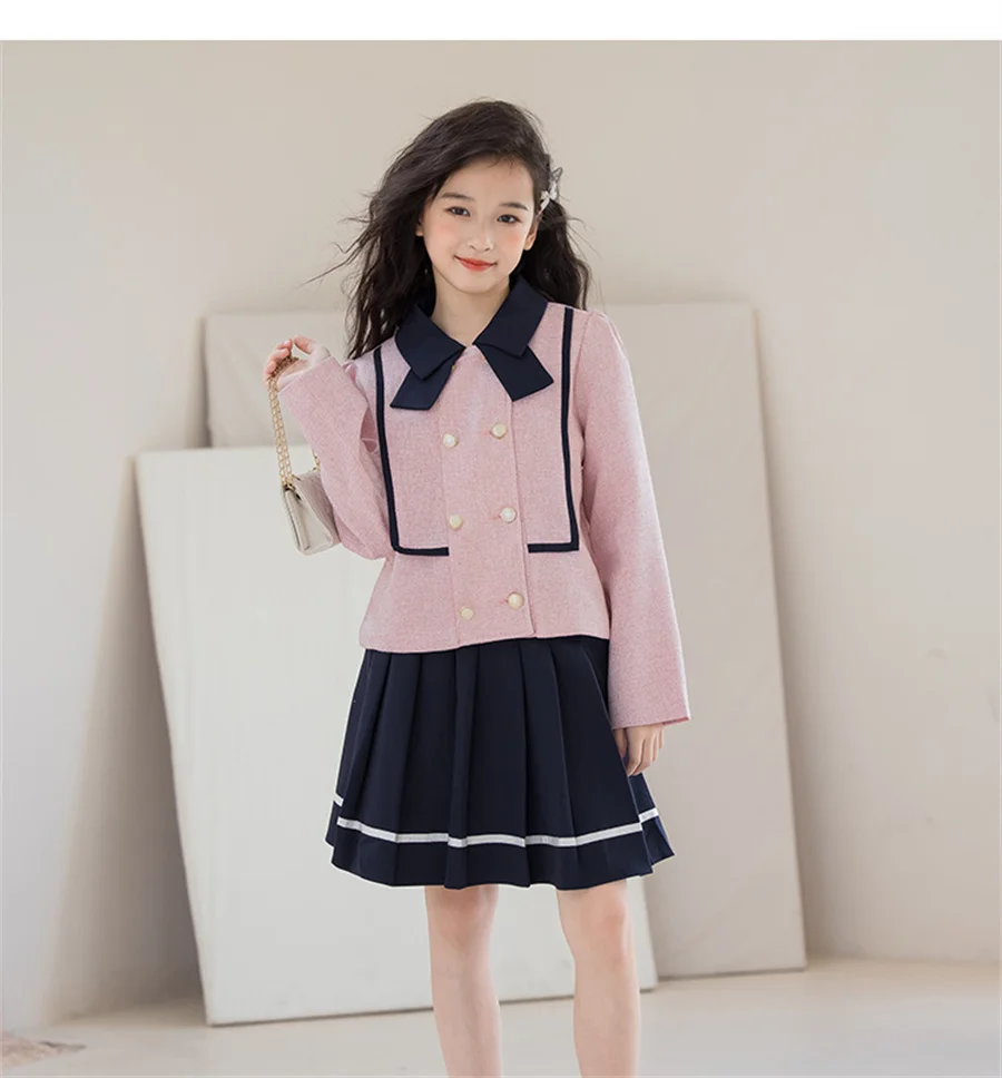 Children Girls Clothing Sets Autumn Spring Teen Girls Formal Clothes Kids Girl Uniform Outfits Princess Clothes Suit 4-15 yrs
Children Girls Clothing Sets Autumn Spring Teen Girls Formal Clothes Kids Girl Uniform Outfits Princess Clothes Suit 4-15 yrs